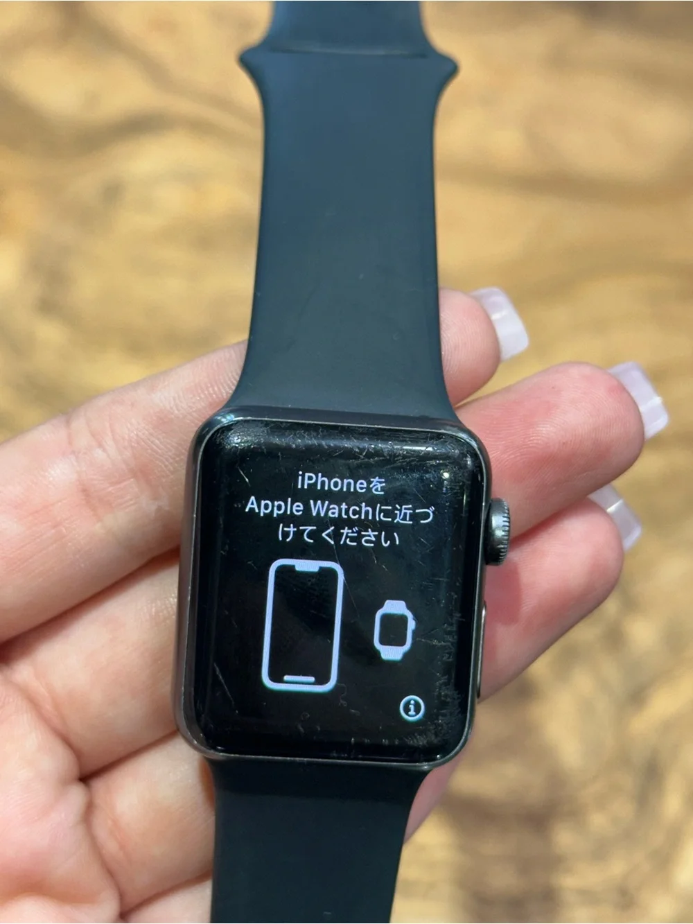 Apple Watch Series 3 38mm Space Grey Aluminum Black Sport